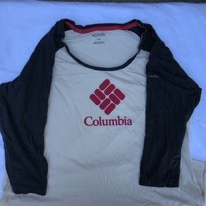 Columbia baseball cut T-shirt size large but a snug fit